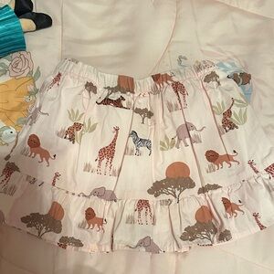 Gymboree Safari Pink and White Skort